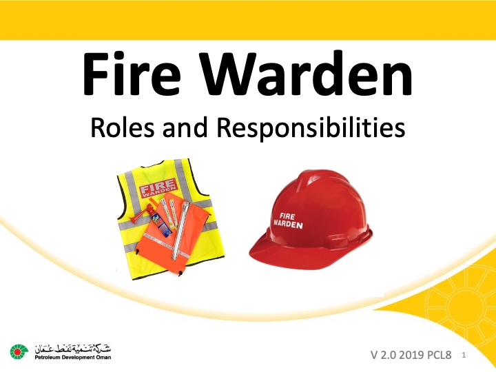 Fire warden 2019