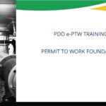 PDO E Permit to Work PTW Signatory